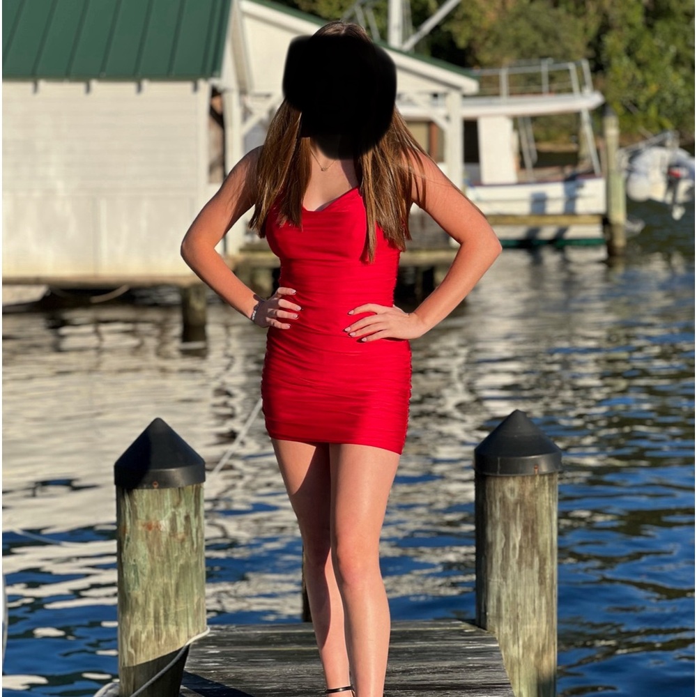 B. Darlin: red bodycon dress - WORN ONCE